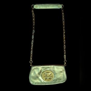 Tory Burch Reva Gold Crossbody Bag For Parts Or Repairs